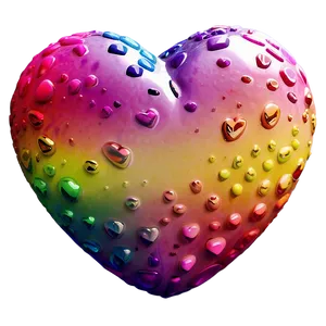 Cute Rainbow Heart Png 06252024 PNG image