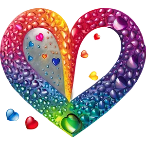 Cute Rainbow Heart PNG 76 PNG