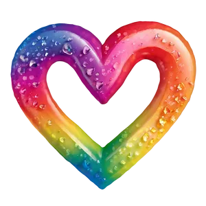 Cute Rainbow Heart Png Xto27 PNG image