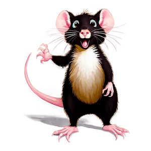 Cute Rat Cartoon PNG Qpi PNG