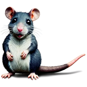 Cute Rat Clipart PNG 06252024