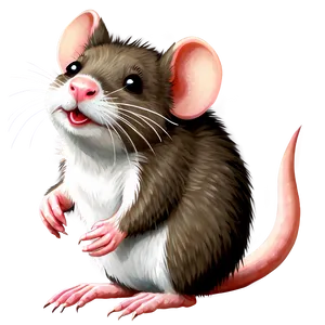 Cute Rat Clipart PNG Jhj75 PNG