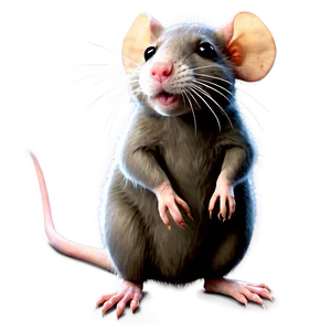 Cute Rat Clipart PNG Ume