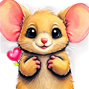 Cute Rat Friends PNG Qti