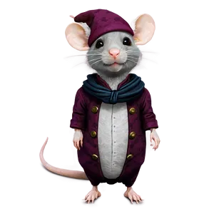 Cute Rat In Costume PNG 06252024