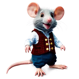 Cute Rat In Costume PNG Iee PNG