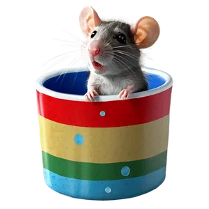 Cute Rat In Cup PNG Mff PNG