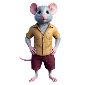 Cute Rat Mascot PNG 61