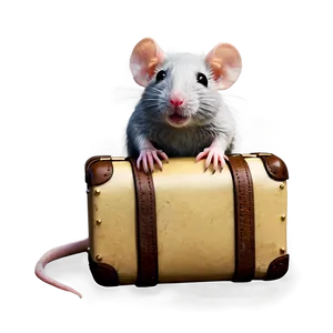 Cute Rat Traveler PNG 06252024