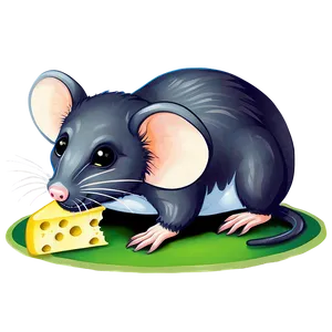 Cute Rat With Cheese Png Nix93 PNG image