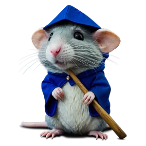 Cute Rat Wizard Png 1 PNG image