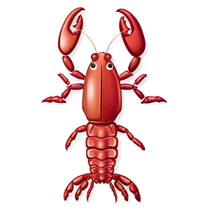 Cute Red Lobster Character Png 76 PNG image