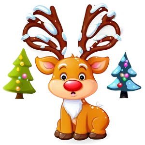 Cute Reindeer PNG 82