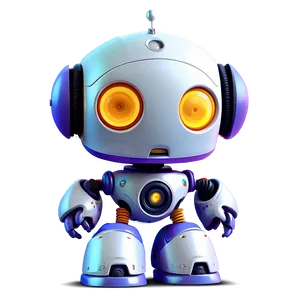 Cute Robot Character Design Png Ywv80 PNG image