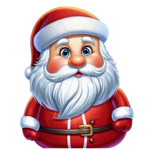 Cute Santa Claus Cartoon Png 06282024 PNG image