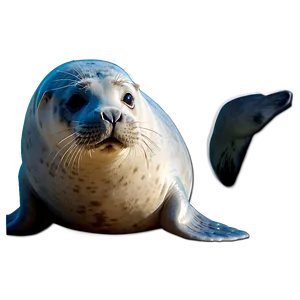 Cute Seal Illustration Png Xhh9 PNG image