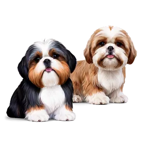 Cute Shih Tzu Dog PNG 64