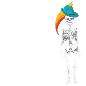 Cute Skeleton Character PNG 50