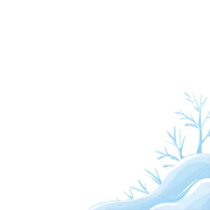 Cute Snow Border PNG Nnt