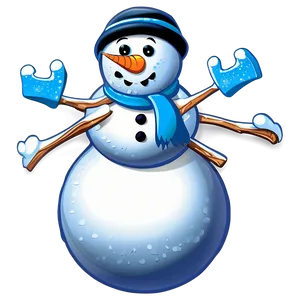Cute Snowman Cartoon Png Dxl77 PNG image
