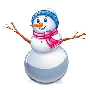 Cute Snowman Cartoon Png Lqj78 PNG image