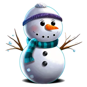 Cute Snowman Cartoon Png Qyw78 PNG image