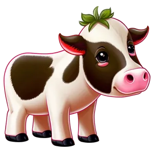 Cute Strawberry Cow Illustration Png 97 PNG image