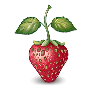 Cute Strawberry In Garden PNG Bns16 PNG