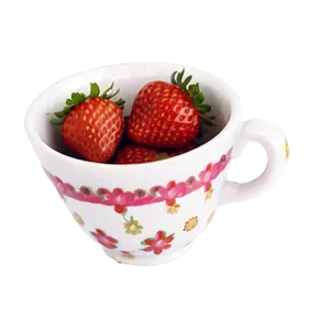 Cute Strawberry In Teacup Png Ltq90 PNG image