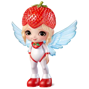 Cute Strawberry With Wings Png 06252024 PNG image