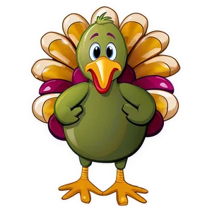 Cute Thanksgiving Turkey Png 05212024 PNG image