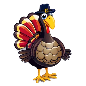 Cute Thanksgiving Turkey Png Gcu PNG image