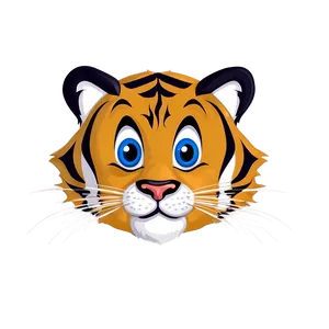 Cute Tiger Face Cartoon Png 72 PNG image