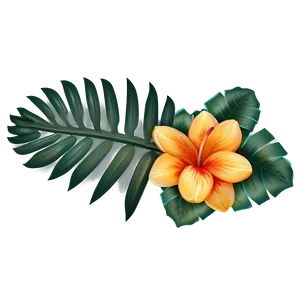 Cute Tropical Flowers PNG Cwt85 PNG