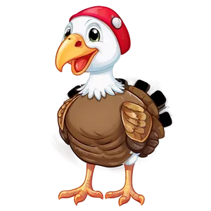 Cute Turkey PNG 05032024