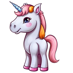 Cute Unicorn Cartoon Png 05032024 PNG image