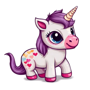 Cute Unicorn Clipart Png 06262024 PNG image