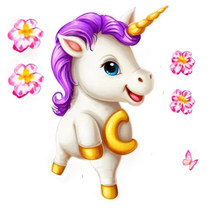 Cute Unicorn Clipart Png 40 PNG image