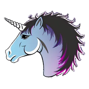 Cute Unicorn Silhouette Png Oac PNG image