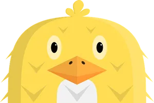 Cute Yellow Chick Cartoon
