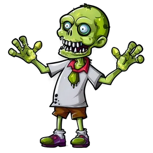 Cute Zombie Mascot PNG 87