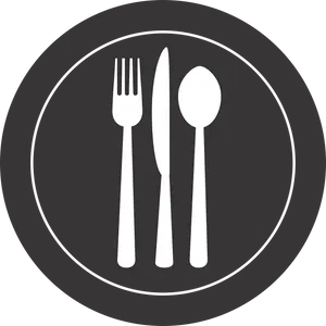Cutlery Seton Plate Graphic PNG image