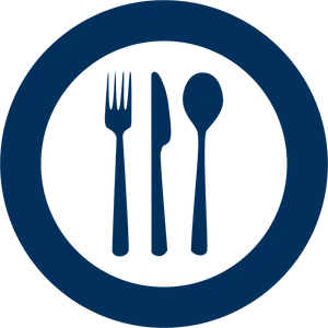 Cutlery Silhouette Icon PNG image