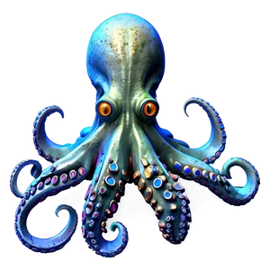 Cyber Octopus PNG Vdy43