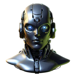 Cyber Robot Head PNG 45