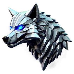 Cyber Wolf Head Virtual Reality PNG Qwv30 PNG
