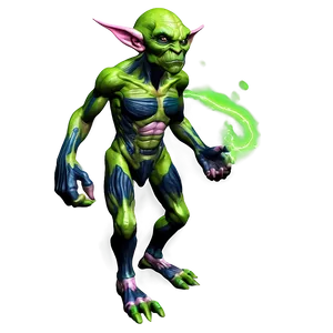 Cybernetic Goblin Warrior PNG 2 PNG