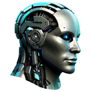Cybernetic Head Design PNG Uof10 PNG