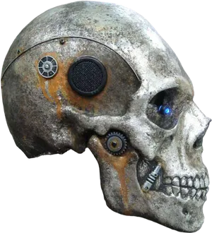 Cybernetic Skull Artifact PNG image