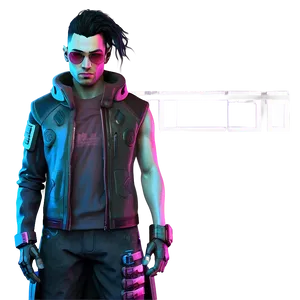 Cyberpunk Character Drawing PNG 05212024